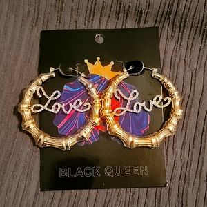 Medium size loop earrings